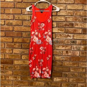 Joe & Elle sleeveless u shape neckline floral mini dress size XS